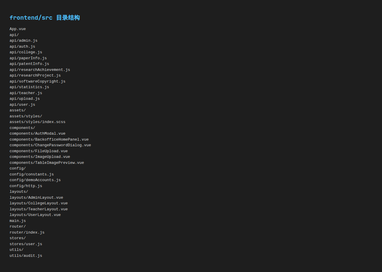 前端源代码源代码目录结构