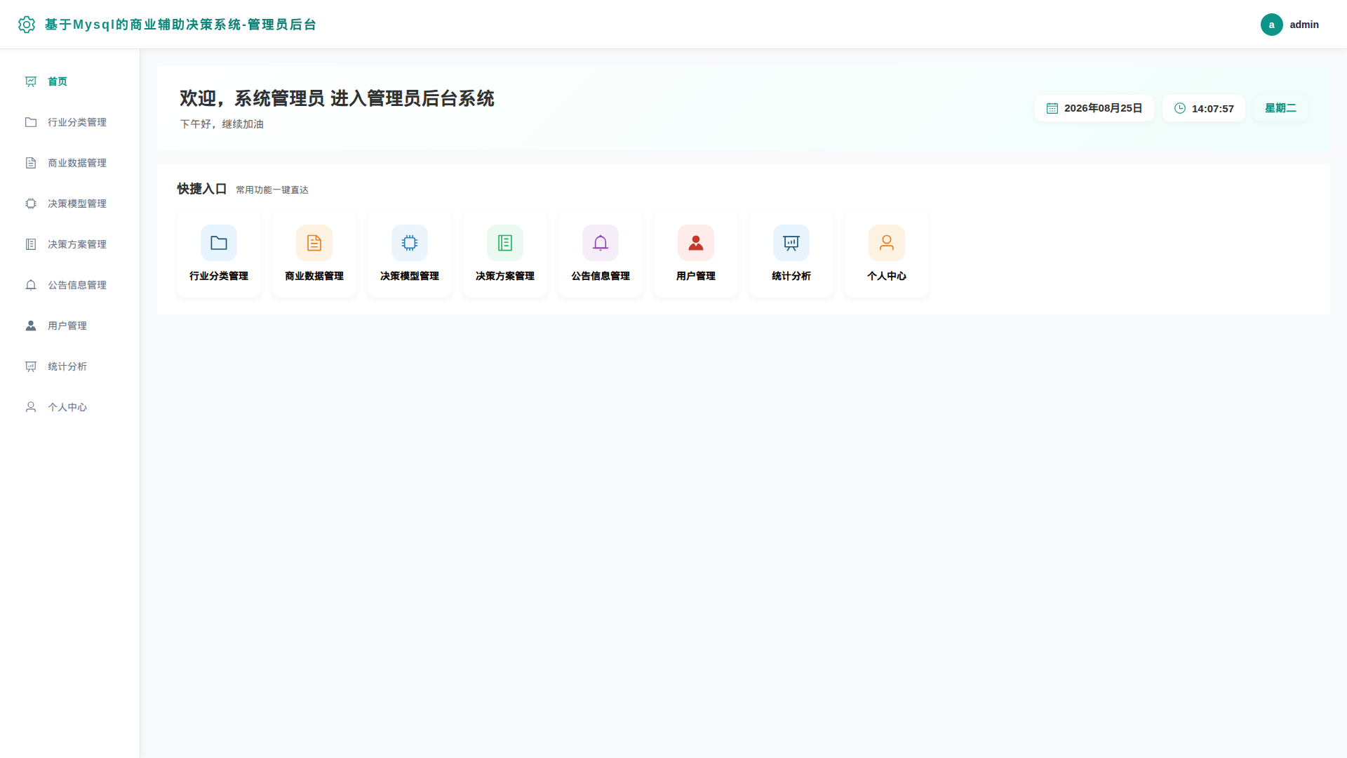 源码分享 Spring Boot + Vue3 的商业辅助决策系统