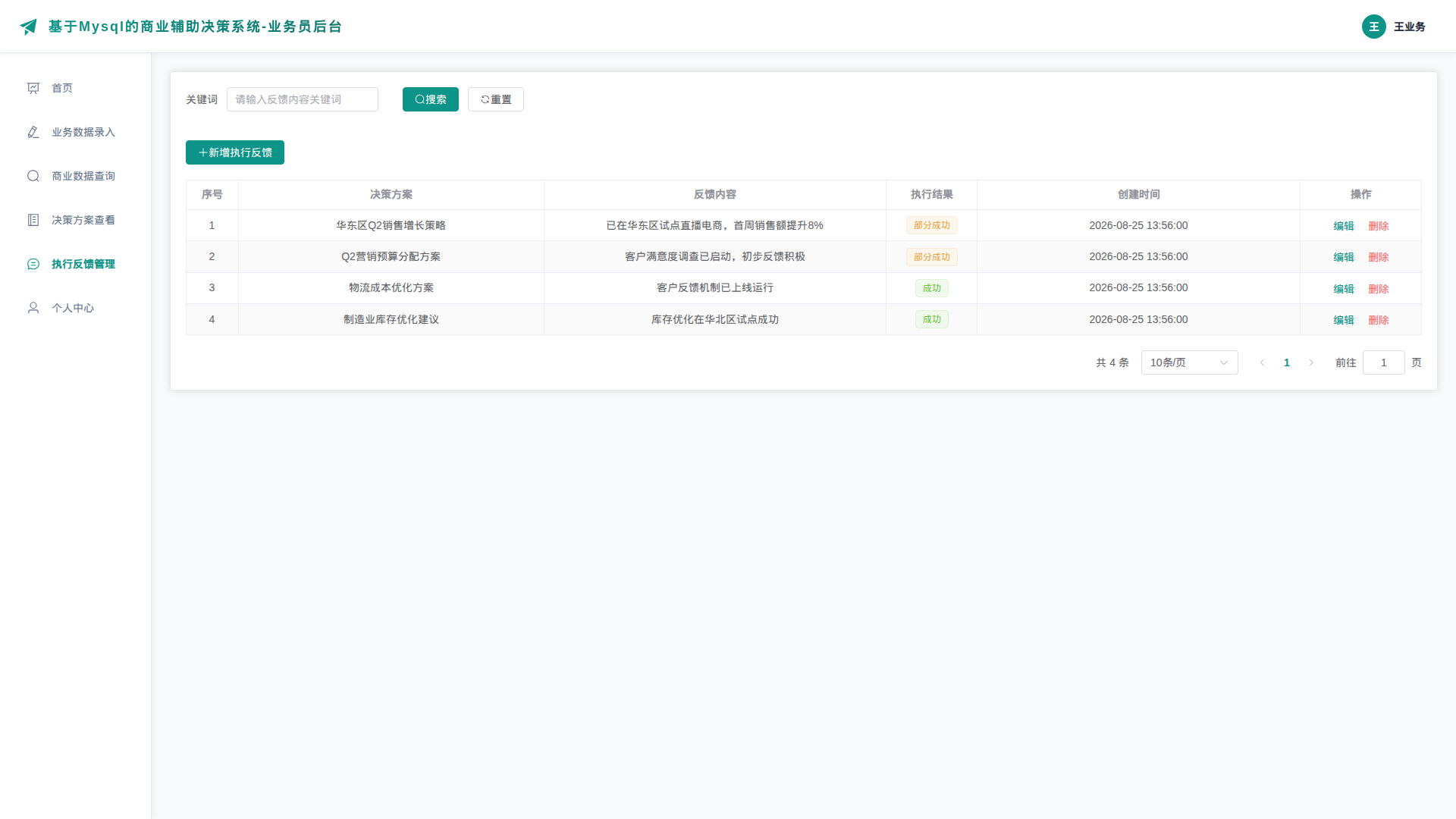 5-执行反馈管理