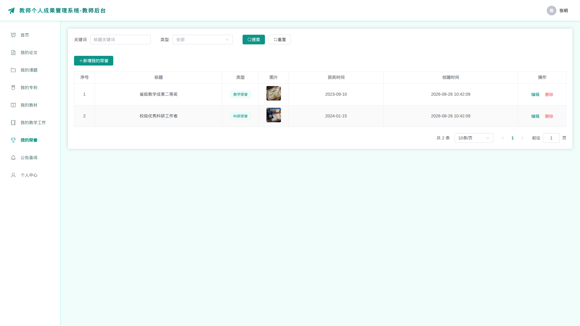 7-我的荣誉