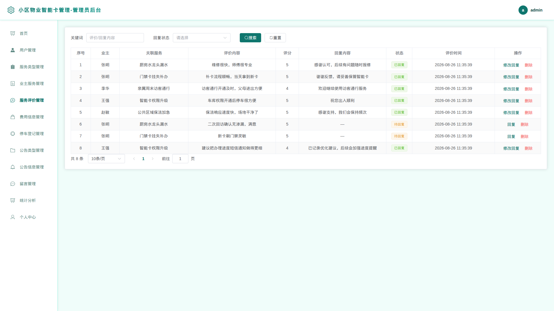5-服务评价管理