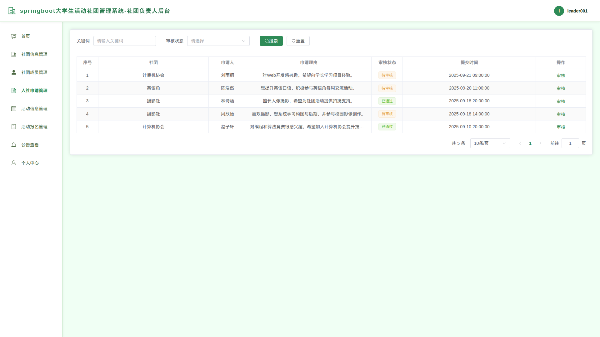 4-入社申请管理