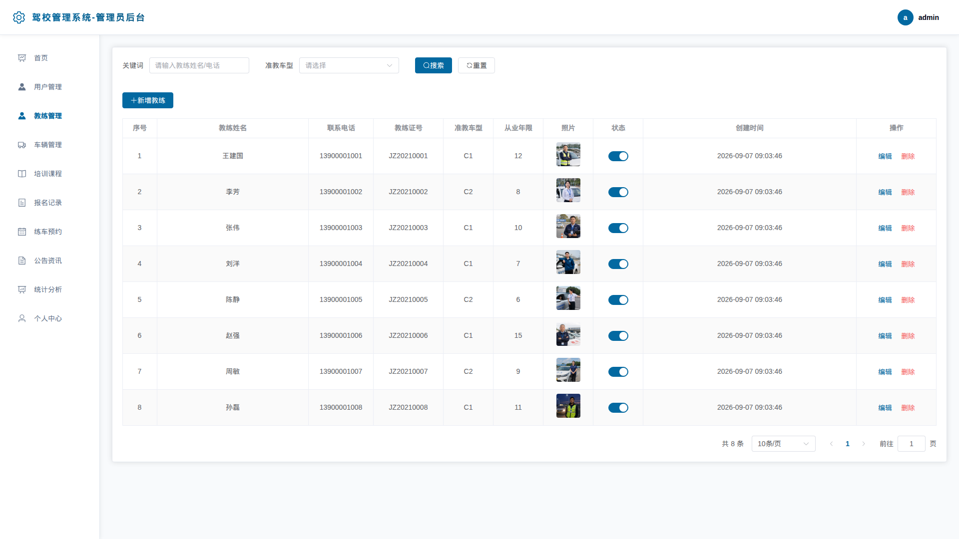 4-教练管理