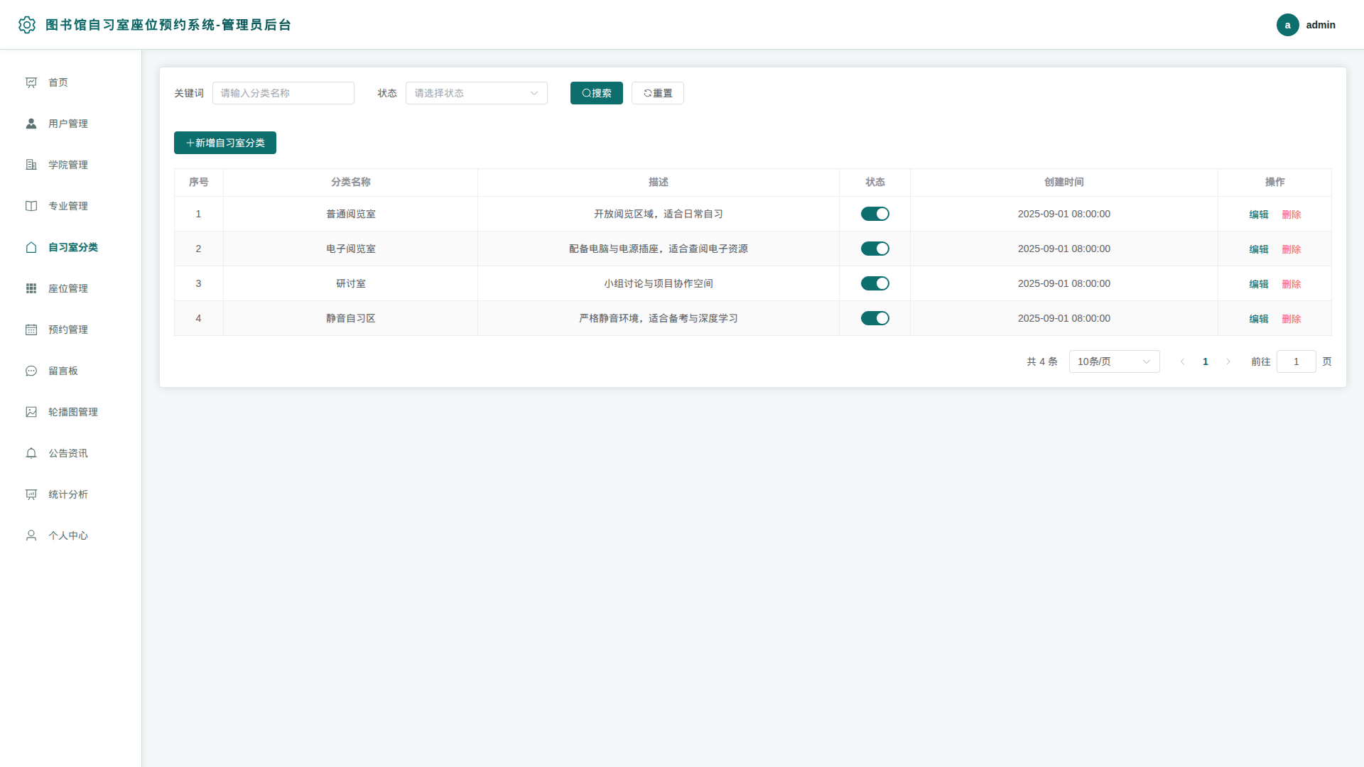 5-自习室分类