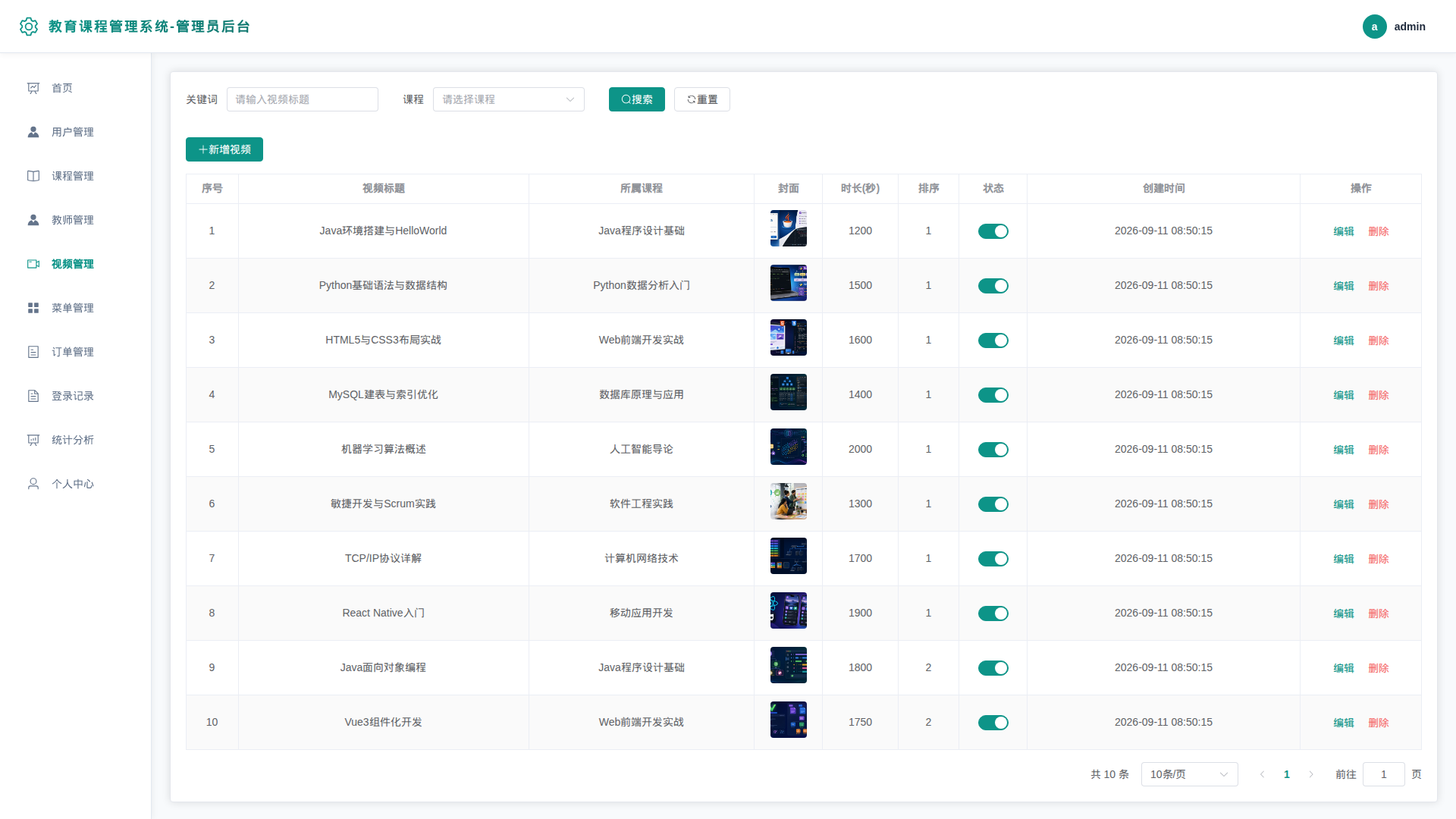 8-视频管理